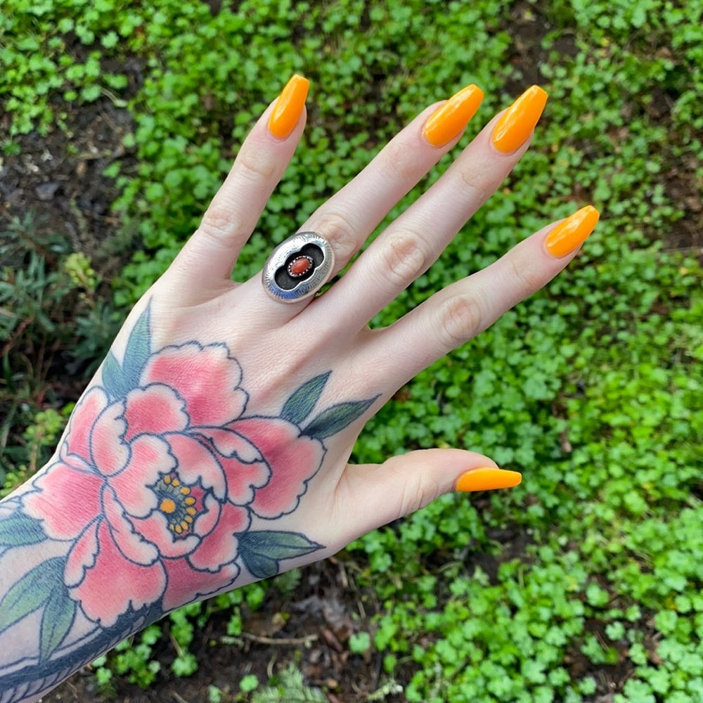 Vintage Native American Shadow Box Ring